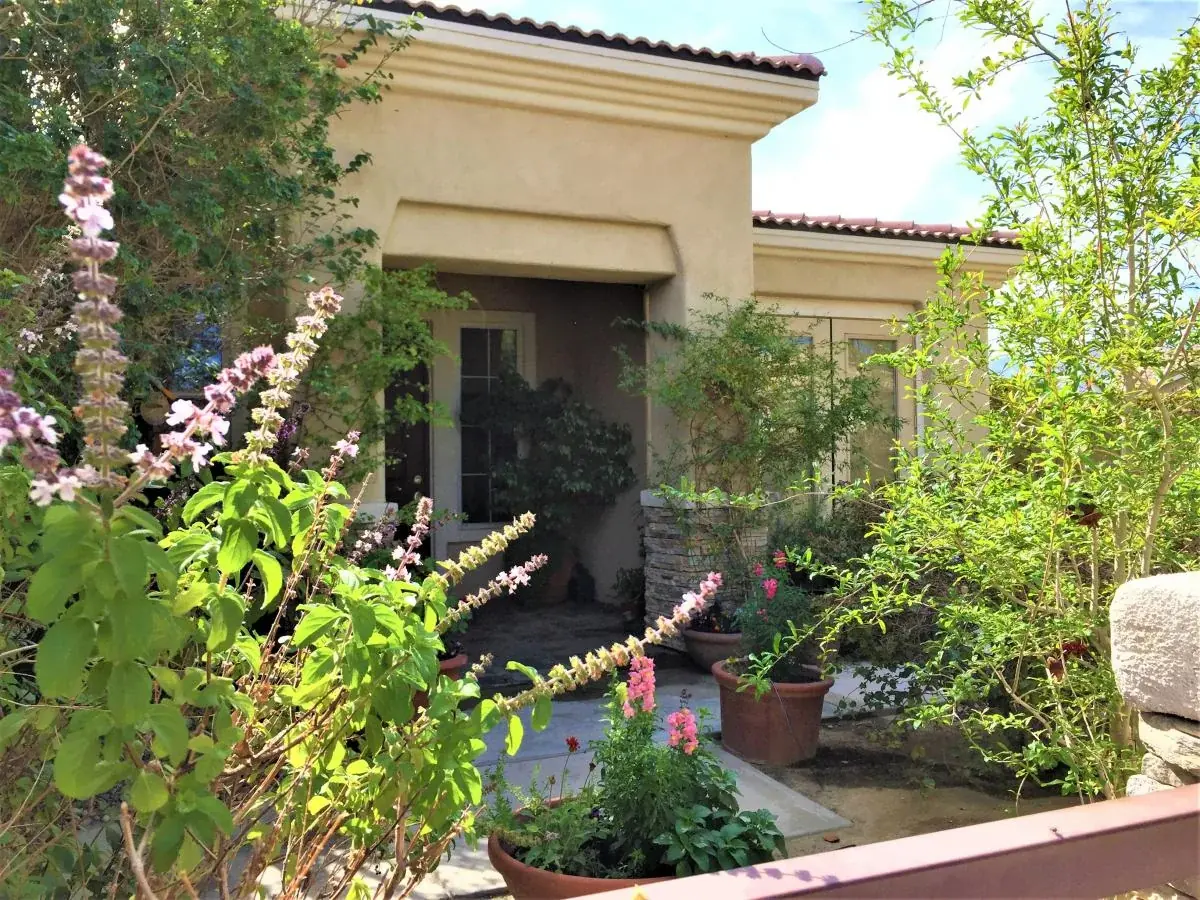 Landscaped garden at the entrance to St. Mary’s